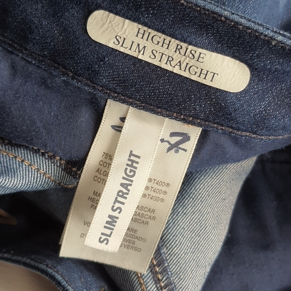 SEVEN7 Jeans High Waisted Womens 6 Slim Straight Blue Denim - Picture 10 of 16
